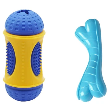 

Rubber Interactive Dog Toys,Fun to Chew, Chase and Fetch (Includes One Nylon Bone Chew Toy)