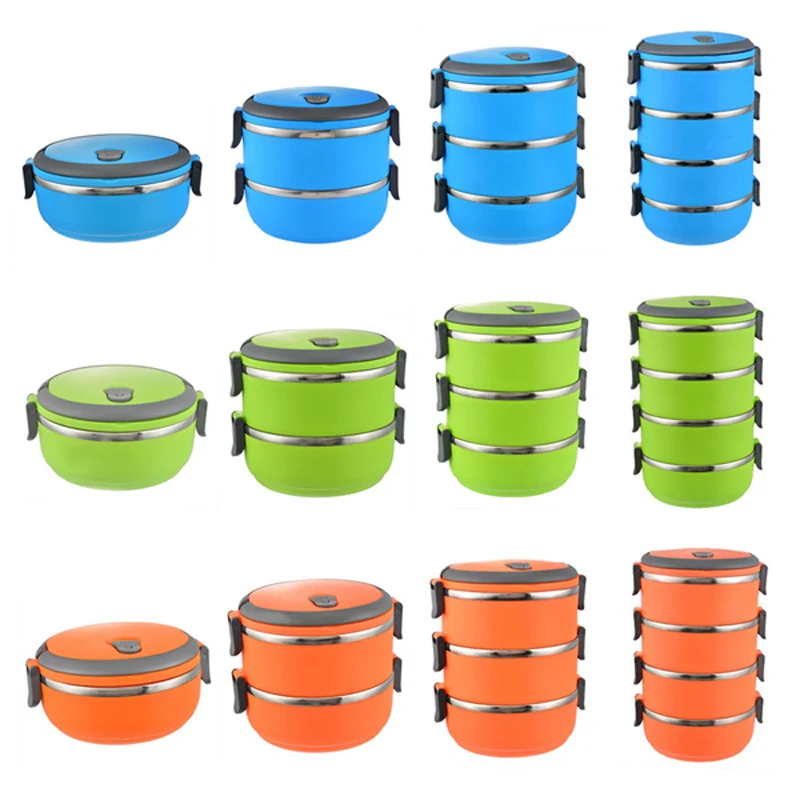 700-2800nl Large Capacity Portable Stainless Steel Bento Box Japanese Style Kids Adult Lunch Box Student School Food Container