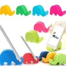 1 шт. универсальный настольный мини-держатель для телефона с изображением слона для iPhone 5, 6, 7, 8 X Plus, Новые планшеты для мобильных телефонов