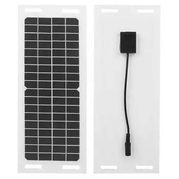 

Portable Solar Battery Chargers Car Solar Charger Flexible Monocrystalline Silicon with 3 Meters Charging Cable 18V 5W Solar