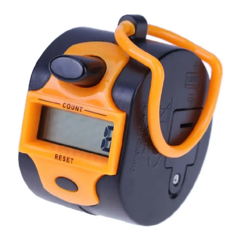

Digital Hand Tally Counter 5 Digit Manual Press Clicker LED Backlight Recorder