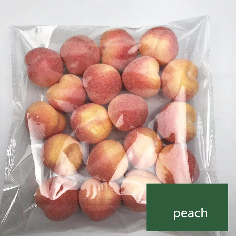 Artificial peach Fake Fruit vegetable Home Decoration Simulation Orange Ornament Craft Food Photography props - Цвет: 5