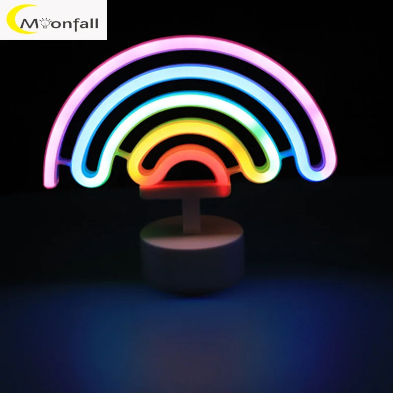 Cmoonfall неоновые Светильники Led De Colores Night светильник s настольная лампа для детской