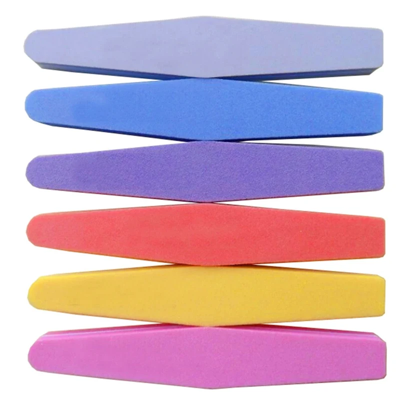 

1 PC Professional Nail Files Diamond Sponge Nail Buffer File Polisher Block Manicure Nail Tools Random Color