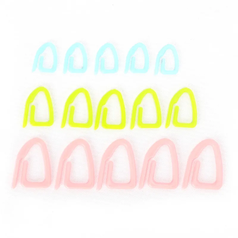 KOKNIT 15pcs 3 Sizes Stitch Markers Plastic Knitting Stitch Markers Crochet Locking Tool Craft Ring Knitting Tools  (4)