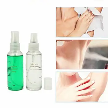 

60ml Health Smooth Body Hair Removal Spray Pre + After Removal Liquid Hair Wax Treatment Cleaning Sprayer Waxing Fluids Bod B4W5