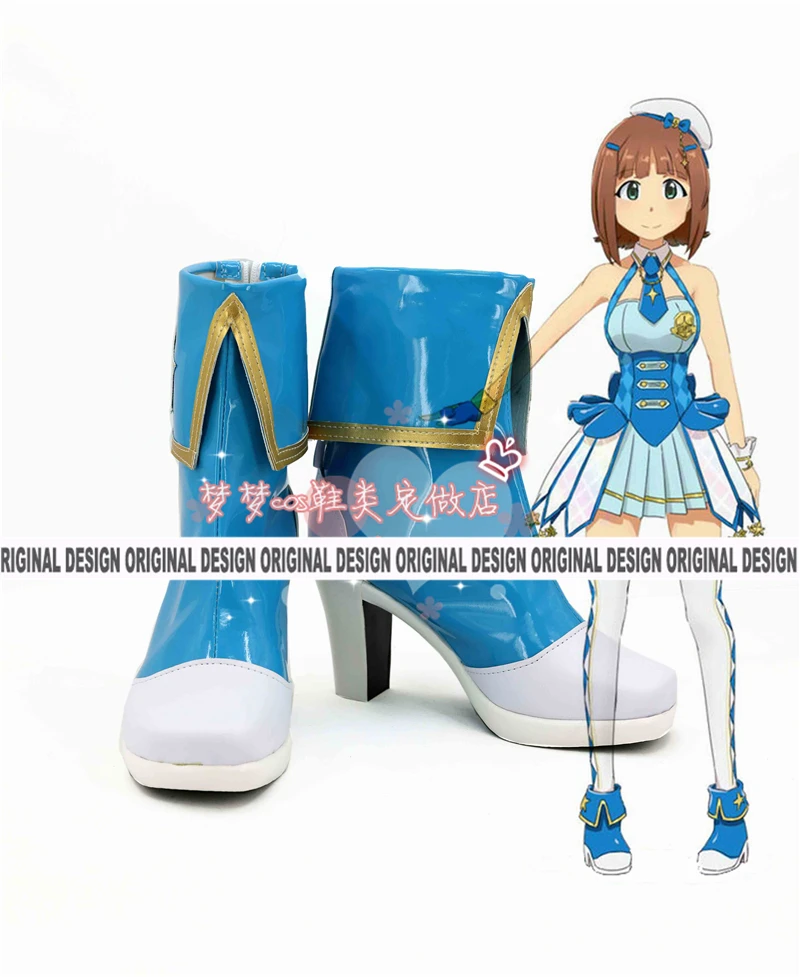 Костюм персонажей аниме «идолм Золушки» для девочек Rin Shibuya Mio Honda Riina Tada Shiki; обувь для костюмированной вечеринки - Цвет: Clear