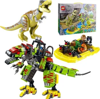 

2020 New Jurassic Dinosaur World Movie series T. rex vs Dino-Mech Battle Building Blocks Bricks Toys Christmas gift 75938