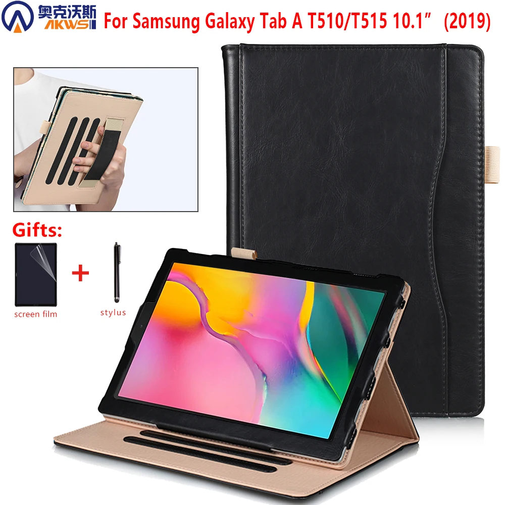 Étui pour tablette avec stylet pour Samsung Galaxy Tab A 10.1 ”(2019) SM- T510, SM-T515