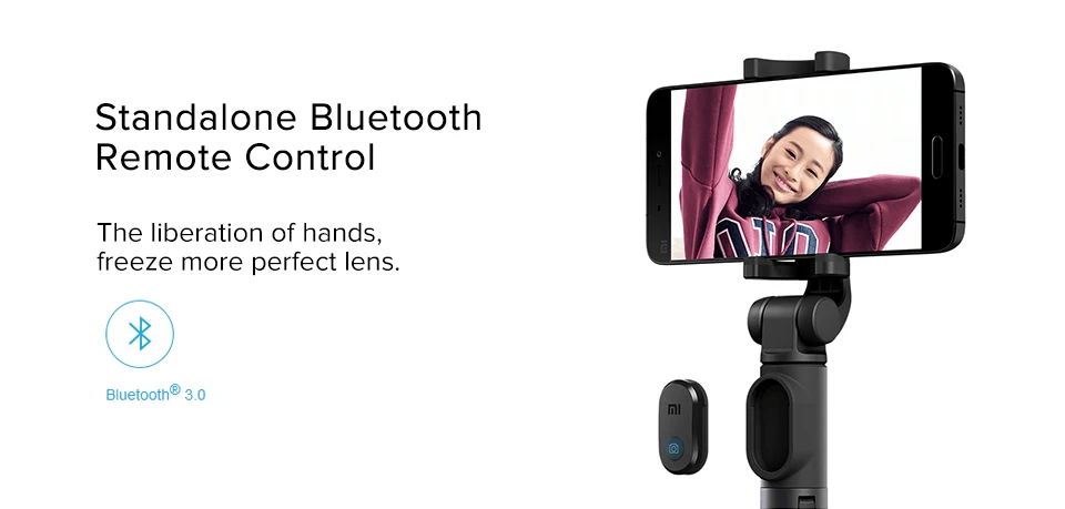 Xiaomi Mi селфи палка штатив Bluetooth беспроводной пульт дистанционного управления 360 градусов вращающийся кронштейн