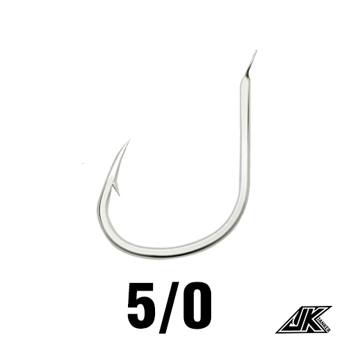 30PCS Pike Jigging Hooks Saltwater Size No.1-2 and 1/0-6/0 Slow Pitch Fishhook Ocean Boat Fishing Accessories Barbed Jig Hook 5 l 0-30pcs