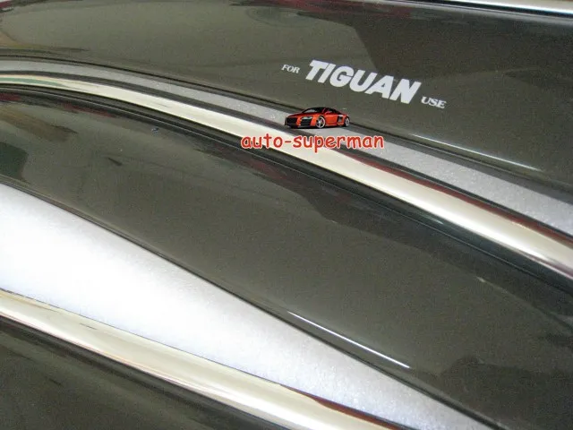 Оконный козырек с хромированным молиднг для VW Tiguan 2009