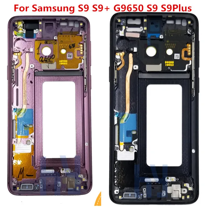 Для Samsung S9 + G9650 S9Plus средняя рамка ЖК-панель передняя Корпус для Plus Замена |