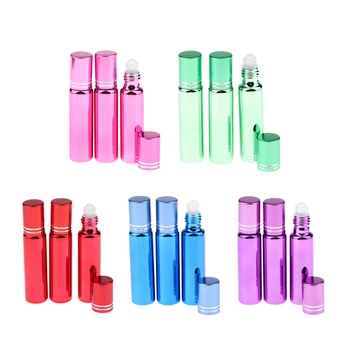 

3Pcs Essential Oil Roller Bottles for Essential Oils & Massage Oil & Perfume & Lip Oil & Lip Gloss & Eye Cream Serums