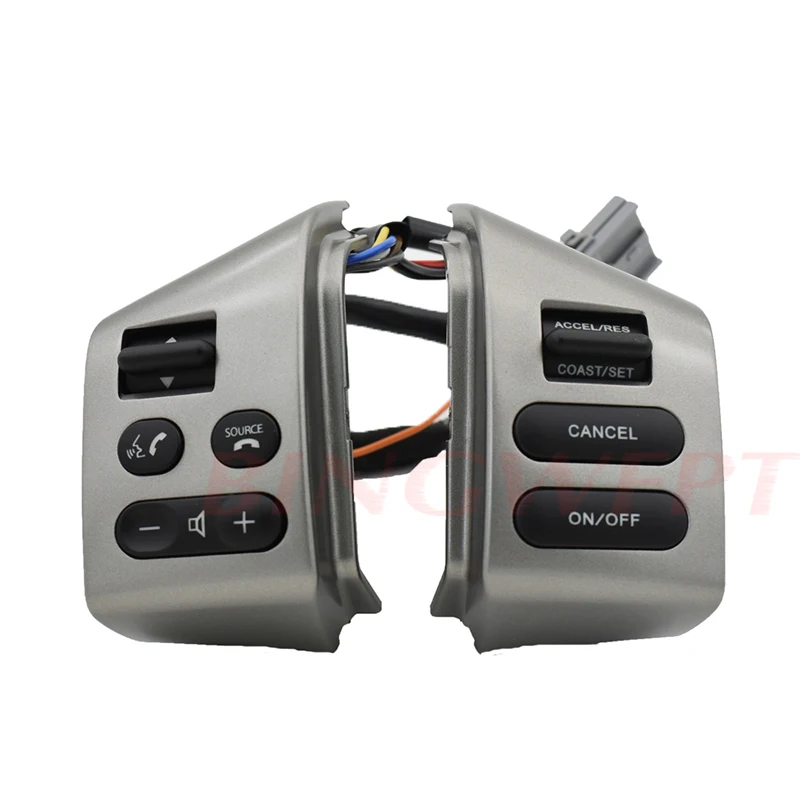 BINGWFPT для Nissan Livina& TIIDA& sylphy аксессуары для автомобиля кнопки рулевого колеса автомобиля кнопки управления переключатель функция - Цвет: Silver button