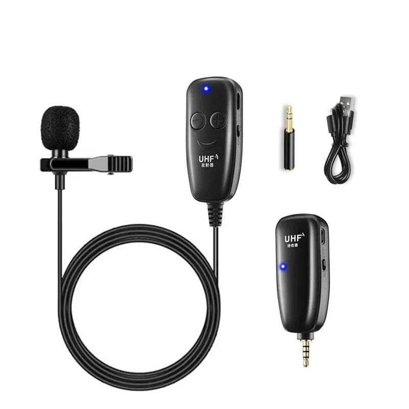 UHF Wireless Lavalier Microphone Lapel 