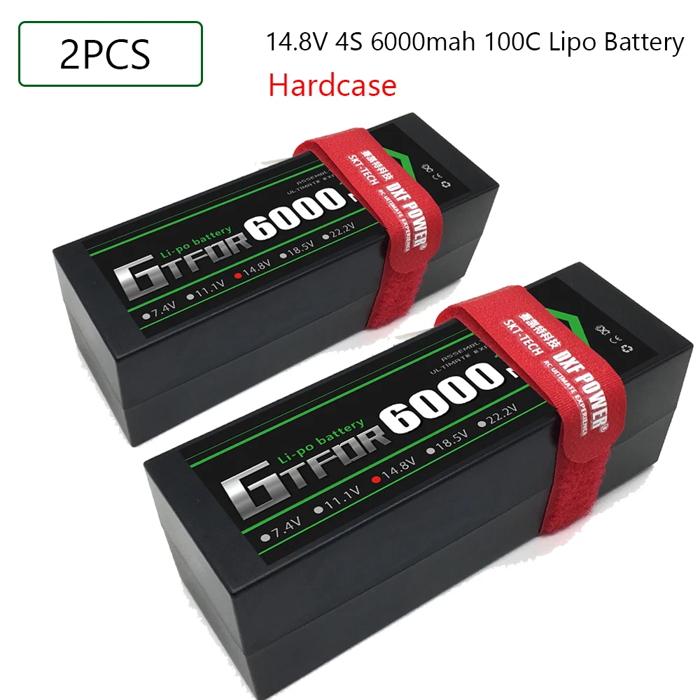 14 8 V 6000mAh 4S LiPo RC батарея GTFDR 100C 200C Hardcase XT60 Deans разъем для salash X maxx 1:10 1:8 автомобиля REDCAT
