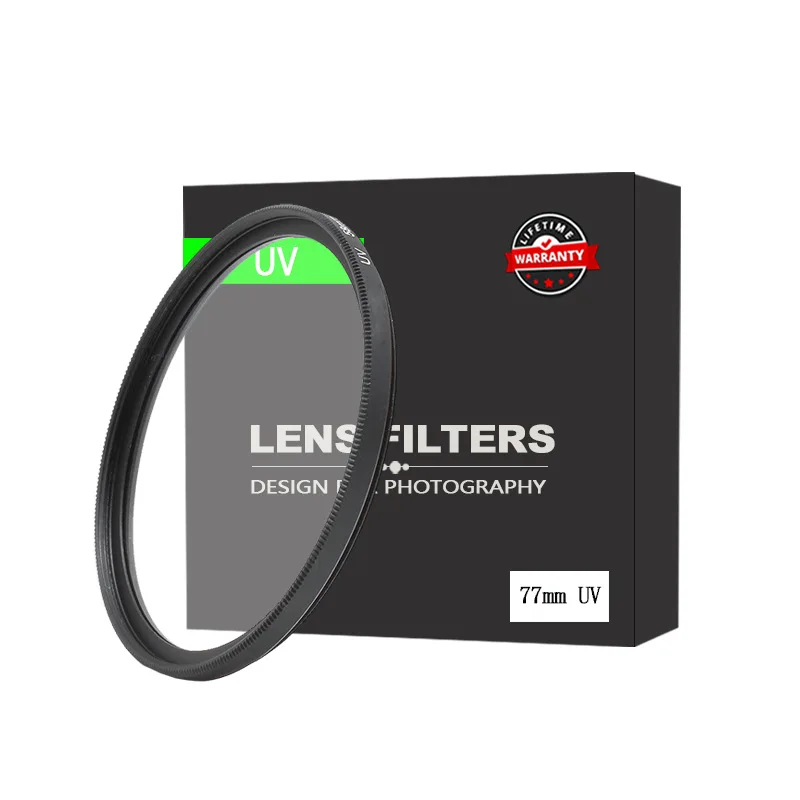 UV Filter 49mm 52mm 55mm 58mm 62mm 67mm 72mm 77mm 82mm Lente Protect for Canon Nikon Sony DSLR