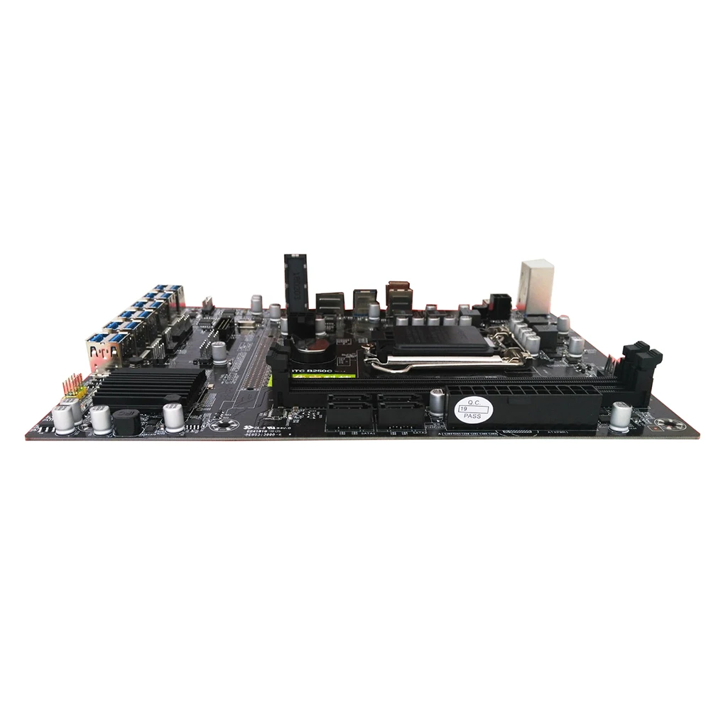 B250C BTC Motherboard  BTC CPU Miner Motherboard DDR4 12 PCI-E Graphics Card Support LGA 1151(in stock)