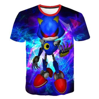 

3D Boys Mario Supersonic sonic Print Girls Funny T-shirts Costume Children 2020 summer Clothing Kids Clothes Baby Tshirts street