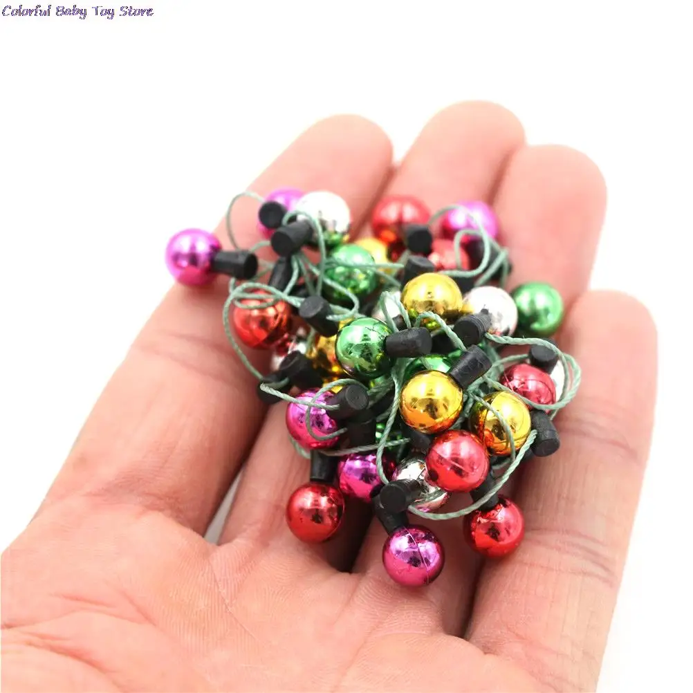 1/12 Scale 1 String Of Fake Lights Christmas Good Decoration Dollhouse