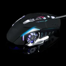 Игровая Механическая мышь, проводная usb зарядка, светящаяся Проводная оптическая компьютерная мышь 2,4 ГГц, аксессуары для ПК и ноутбука