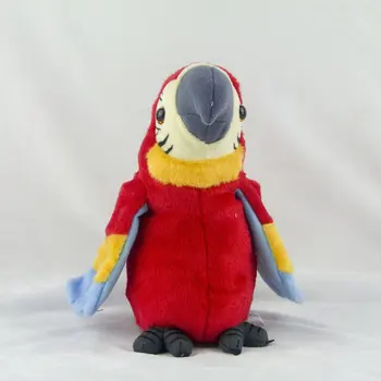 

Talking Record Cute Parrot Waving Wings Electronic Pet Stuffed Plush Toy Educational Toy for Kids Birthday Gift Boy Girl New