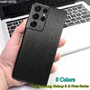 Pour Samsung Galaxy Note20 S20 FE Plus Ultra Lite 5G dos en métal brossé arrière décalque peau Film de protection fil dessin autocollant ► Photo 1/6