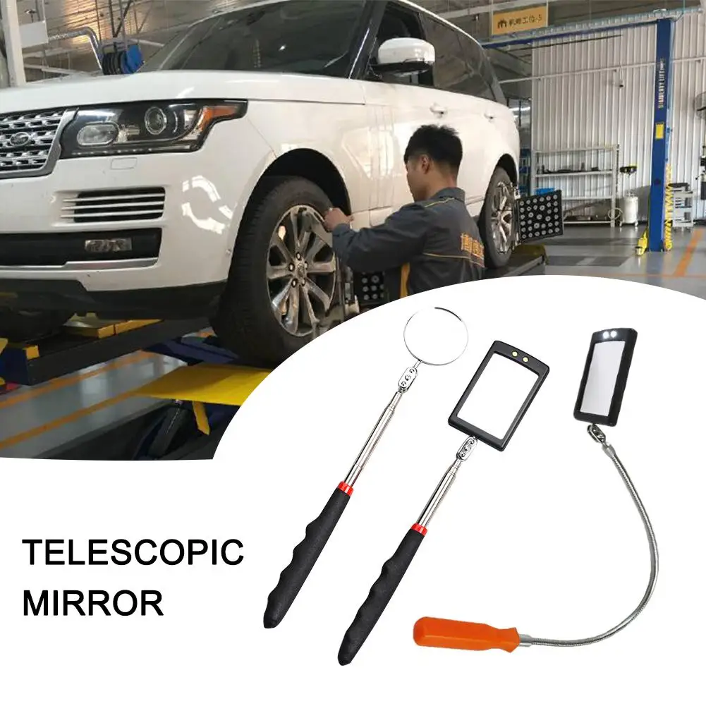 

Car Repair Tool Vehicle Bottom LED Telescopic Inspection Mirror Amplification With A Light Tool For Car Repair Accessories