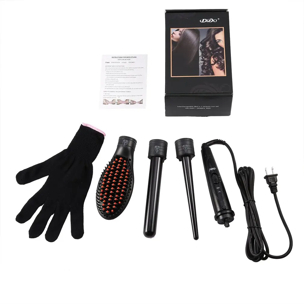 

LCD Tourmaline Ceramic Curling Bar Electric LCD Hair Curler Ceramic Iron Tube LED Display Curling Rod Curly Hair Artifact