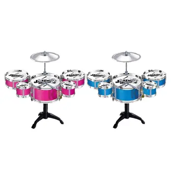 

Children's Mini Jazz Drum Set Kids Musical Educational Instrument Toy with Stick P31B