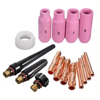 

Ceramic Cup Welding Accessory Long Alumina Replacement 16pcs/Set Torch