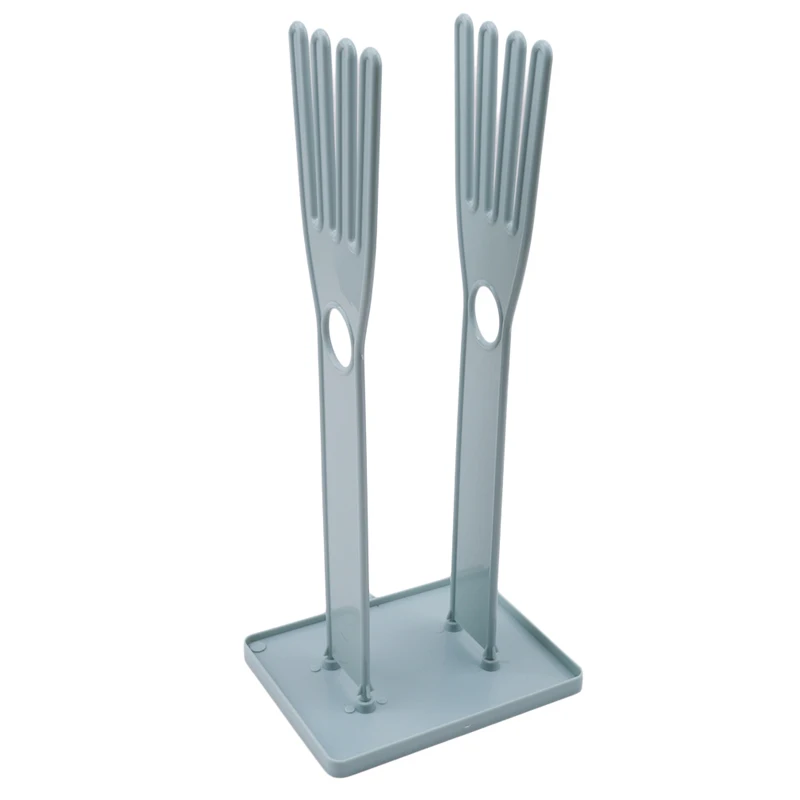 Розовые и синие забавные перчатки сухие сливные подставки столовые приборы