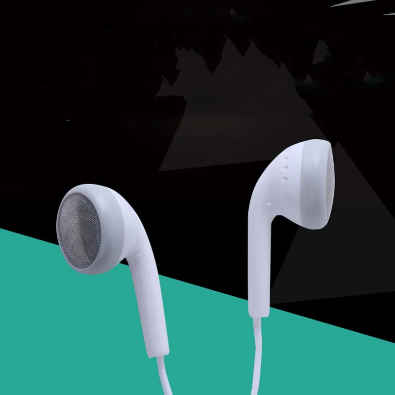 Универсальные 3 5 мм плоские шумоизоляционные стерео наушники с басами в ухо