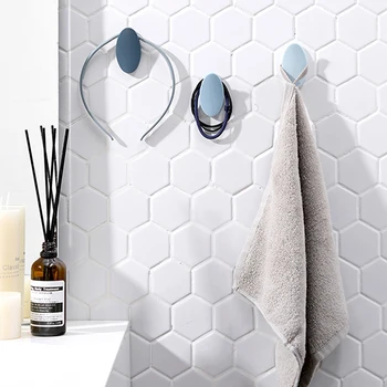 

3pcs/set Creative Seamless Hook Leaf Hook Art Design Adhesive Hook Up For Kitchen Bedroom Entrance Home Organization
