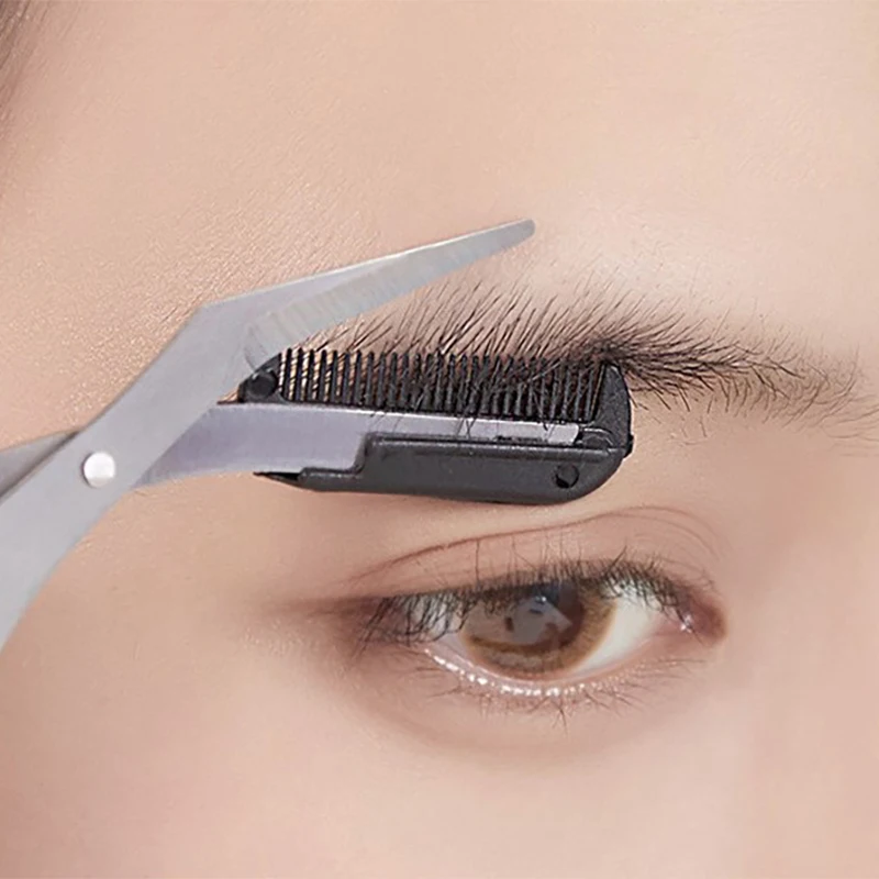 Eyebrow Trimmer Shaping Tool Kit Small Scissors Beauty Comb Men Mini  Eyebrows Suit - AliExpress