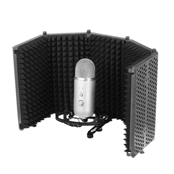 

Movingmic Studio Microphone Five Door Microphone Sound Insulation Panel Noise Reduction Panel Blowout Preventer