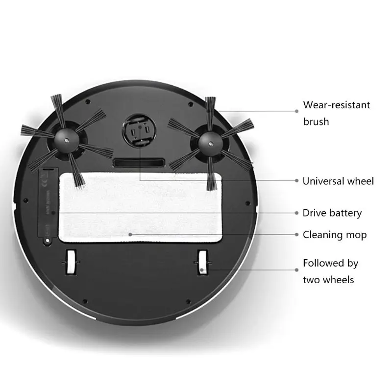 Многофункциональный робот-пылесос домашний портативный автоматический перезаряжаемый умный пылесос