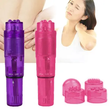 

Mini 4 Head Health Care Electric Body Massager Mini Massage Device Pen Type Facials Great Vibration Thin Face Massage Stick