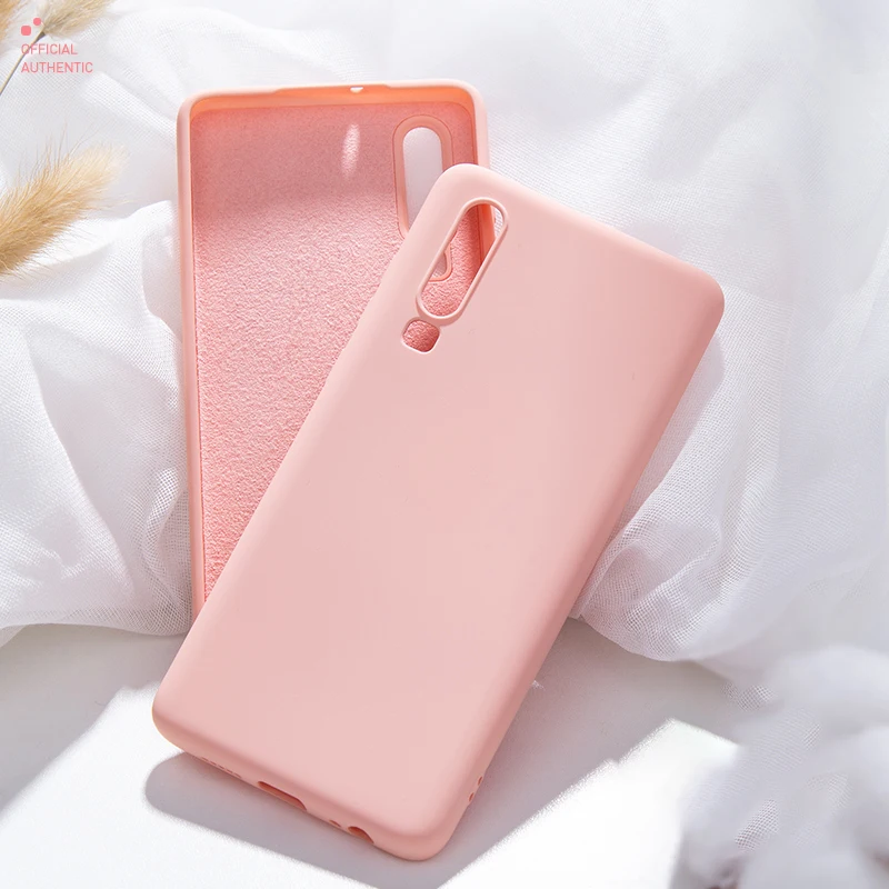 Жидкий силиконовый чехол для huawei P Smart Plus Z P30 P20 Lite Honor 10 10i 20 Nova 3 3i 5 5i mate 30 Pro, мягкий чехол - Цвет: LPink