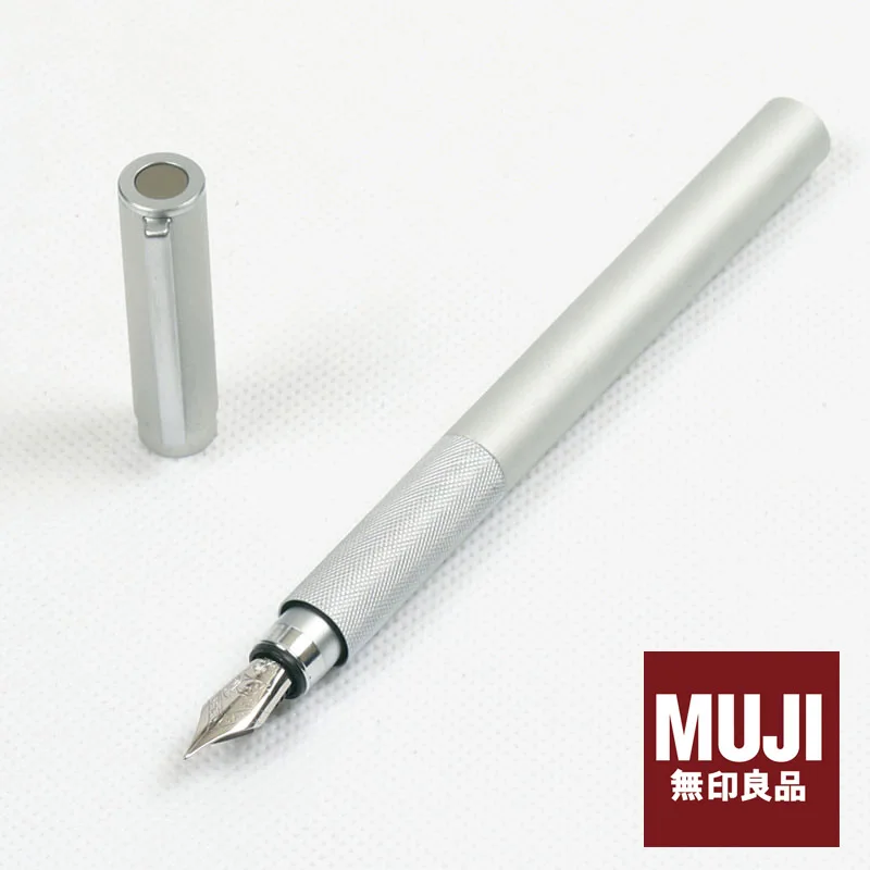 Japan original aluminum short pocket Fountain Pen high quality gift ink stationery fountain pen,metal pen