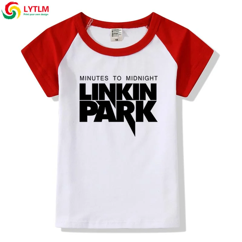 LYTLM Linkin Park Camiseta/футболка для маленьких мальчиков, футболка в стиле рок-н-ролл, Enfant, футболка в стиле панк, Enfant Garcon Geek, летние детские рубашки для мальчиков - Цвет: DXCJ LYCRA Red