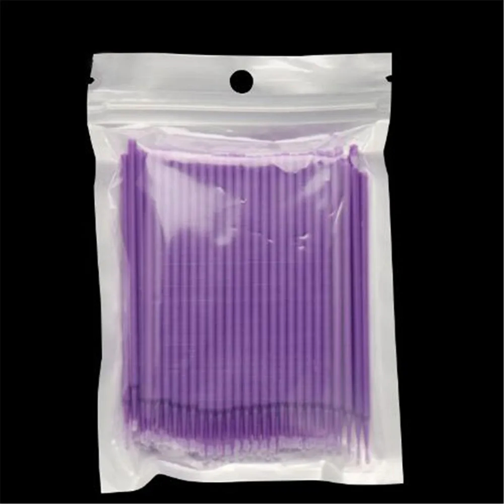 100 шт./пакет тампон микро щетки прочный Micro Одноразовая щеточка для ресниц удаления тушь для ресниц для наращивания ресниц Инструменты
