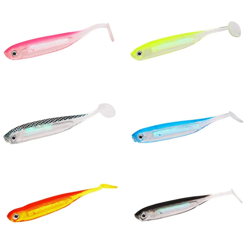 

10Pcs Soft Lure 7cm 2.2G Fishing Lure Artificial Rubber Swimbaits Silicone Bait Jigging Floating for Perch Pike