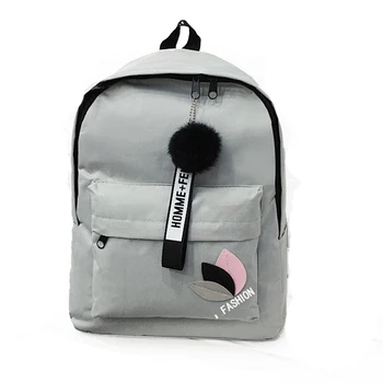 

Cute Carrying School Casual Canvas Zipper Printed Large Capacity Shoulder Women Backpack Wear Resistant Lightweight Shopping