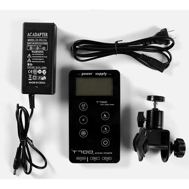 

New Arrival SPARK T700 Digital LED Dual Tattoo Power Set UPGRADE Touch Screen Intelligent Tattoo Power Supply