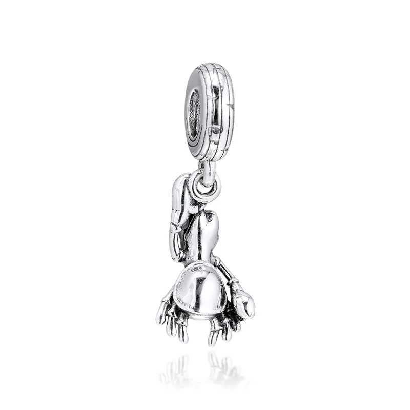 CKK Silver 925 Sterling Fits Pandora Bracelets The Little Mermaid Sebastian Dangle Charm Original Sterling Silver Beads