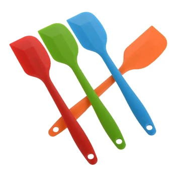 

Silicone Spatulas, Heat Resistant Non-Stick Flexible Rubber Scrapers Baking Tool Essential Cooking Gadget 1 Pcs