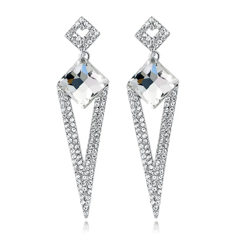 1 пара роскошных свадебных сережек женские серьги Длинная подвеска модные