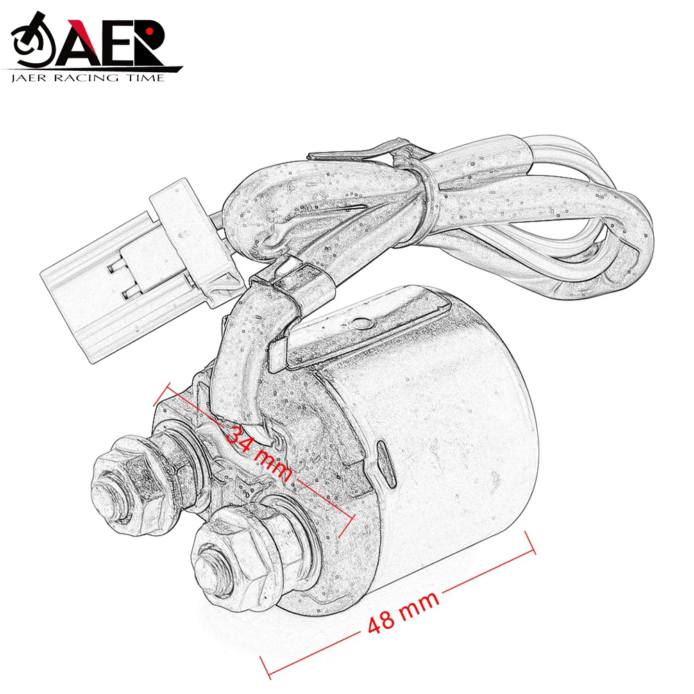 JAER мотоцикл 35850HL1A01 реле стартера соленоида для Honda Big Red 700 MUV700 2009-2013 Moto 35850-HL1-A01